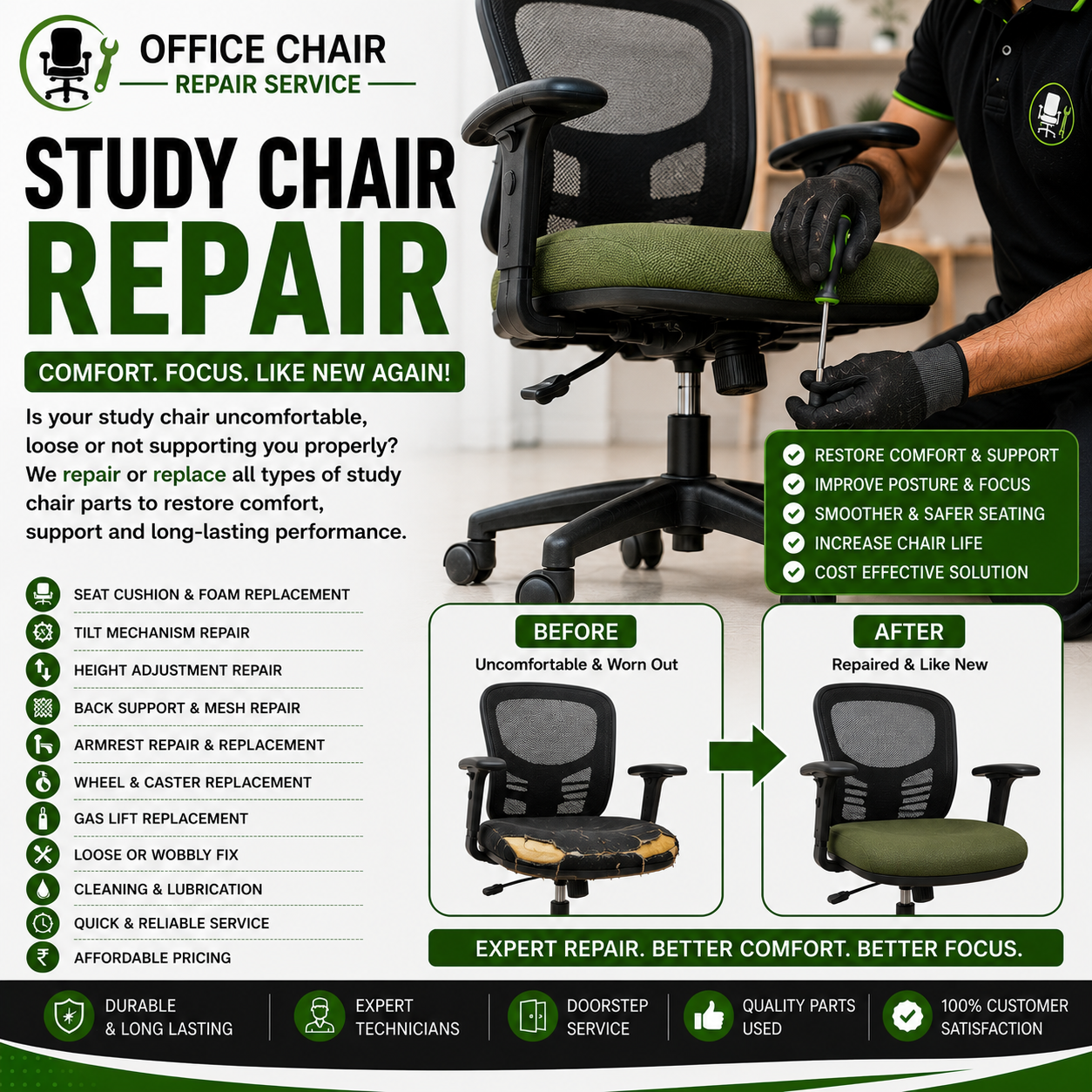 Office Chair Revolving Chair Repair